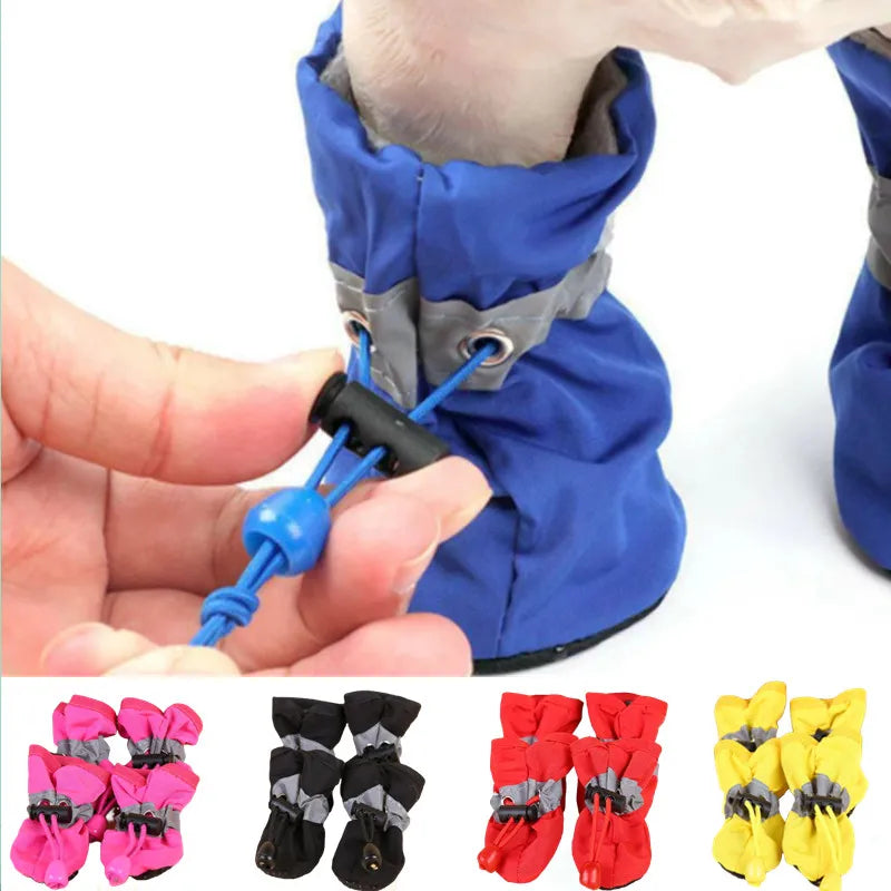 Botas de Chuva para Pets: Proteção para Patas. 4 peças por conjunto.