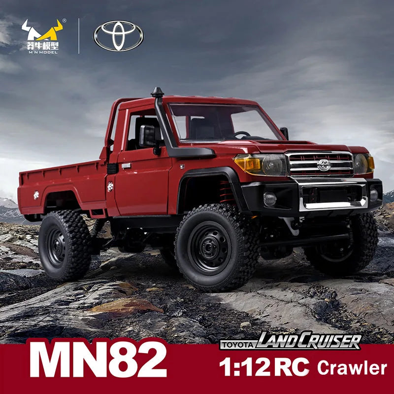 Carro de Controle Remoto RC MN82 1:12 Escala 2.4G Modelo MN Versão RTR 4WD com Motor de 280 Proportional Off-Road - Brinquedo para Meninos. Frete Grátis!