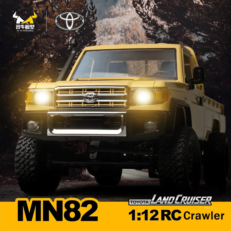 Carro de Controle Remoto RC MN82 1:12 Escala 2.4G Modelo MN Versão RTR 4WD com Motor de 280 Proportional Off-Road - Brinquedo para Meninos. Frete Grátis!