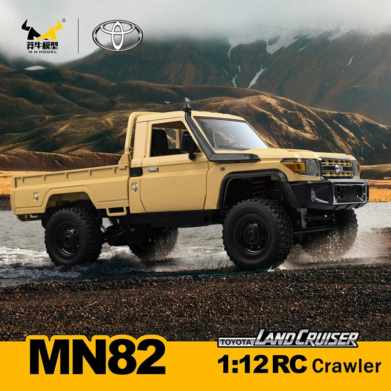 Carro de Controle Remoto RC MN82 1:12 Escala 2.4G Modelo MN Versão RTR 4WD com Motor de 280 Proportional Off-Road - Brinquedo para Meninos. Frete Grátis!