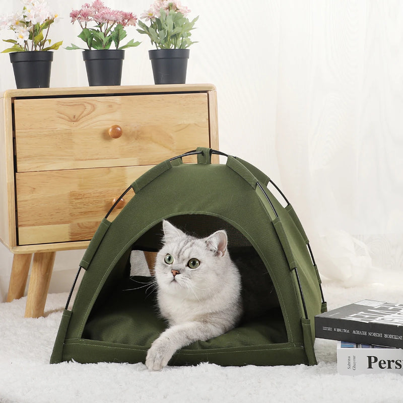 Tenda Barraquinha para Gatos, Cães Pequenos e Médios. Estilo e confortável para descansar.